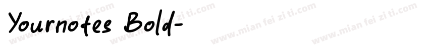 Yournotes Bold字体转换